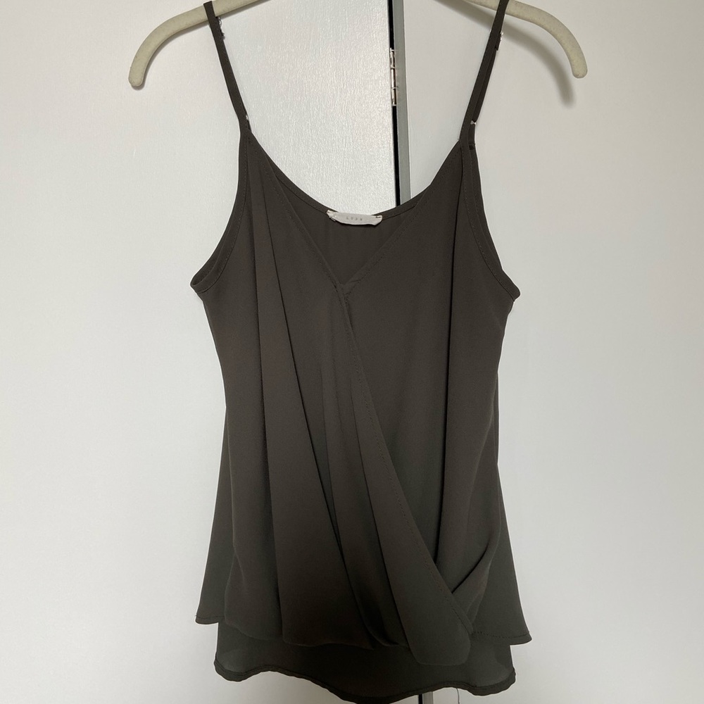 Army green tank top